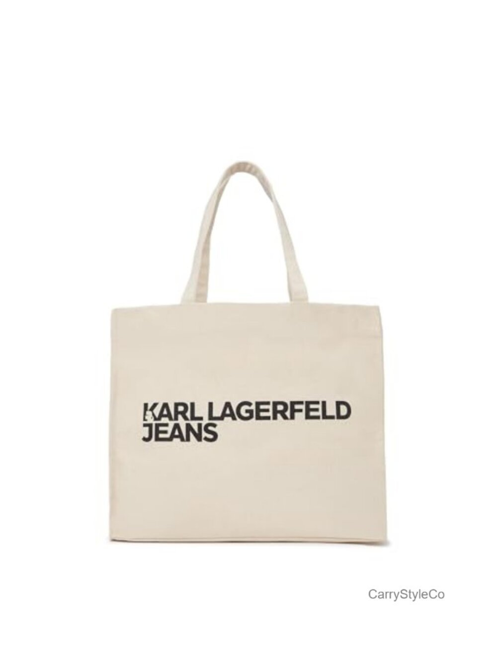 Recycled Cotton Woven Shopper Tote with Magnetic Closure